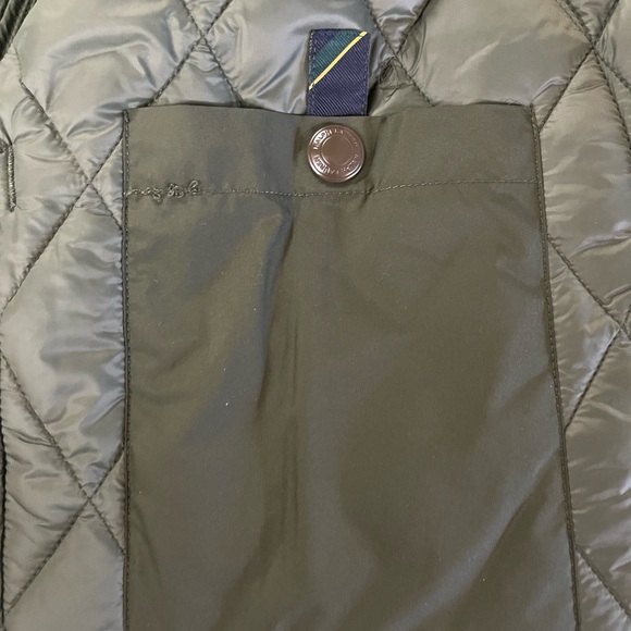 Polo Ralph Lauren Quilted Newbury Water Repellent Zip Army Olive Jacket - Picture 10 of 12